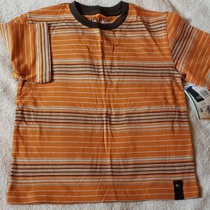 Kids' Striped Orange Tee